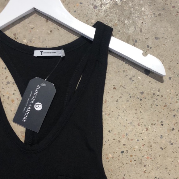 T by Alexander Wang Black Classic Pocket Tank - Picture 4 of 9